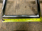 CRAZY Z BAR HANDLEBARS 7/8" Chrome Triumph Honda Chopper Bobber Custom 6" Frisco