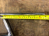 CRAZY Z BAR HANDLEBARS 7/8" Chrome Triumph Honda Chopper Bobber Custom 6" Frisco