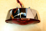 CAT EYE TAILLIGHT 12V CHROME Harley Triumph Chopper Bobber Cateye 62-21620