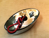 CAT EYE TAILLIGHT 12V CHROME Harley Triumph Chopper Bobber Cateye 62-21620
