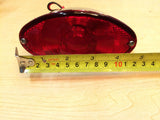 CAT EYE TAILLIGHT 12V CHROME Harley Triumph Chopper Bobber Cateye 62-21620