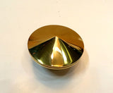 DOME BRASS GAS CAP HARLEY BIG TWIN Screw-In Pointed Panhead Shovelhead Evo