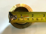 DOME BRASS GAS CAP HARLEY BIG TWIN Screw-In Pointed Panhead Shovelhead Evo
