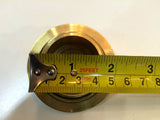 DOME BRASS GAS CAP HARLEY BIG TWIN Screw-In Pointed Panhead Shovelhead Evo