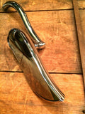 CUSTOM SOFT BEND MIRROR SET SPECTER STYLE CHROME for HARLEY or CUSTOM MOTORCYCLE