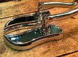 CUSTOM SOFT BEND MIRROR SET SPECTER STYLE CHROME for HARLEY or CUSTOM MOTORCYCLE