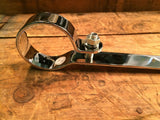 MOTORCYCLE EXHAUST P-CLAMP 6" Chrome 1 3/4 Bracket Harley Honda Drag Pipes Hange