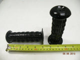 Vtg Black Ribbed Handle Bar Grips Kawasaki Z1 7/8 H1 250 500 750 KZ 900 H2 S1 S2