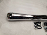 2 into 1 Zilla Exhaust Harley Softail Chopper Shotgun 1984-06 Chrome Billet Tip
