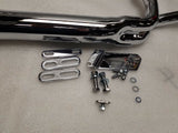 2 into 1 Zilla Exhaust Harley Softail Chopper Shotgun 1984-06 Chrome Billet Tip
