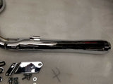 2 into 1 Zilla Exhaust Harley Softail Chopper Shotgun 1984-06 Chrome Billet Tip