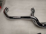 2 into 1 Zilla Exhaust Harley Softail Chopper Shotgun 1984-06 Chrome Billet Tip