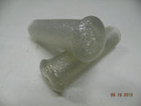 New Custom White Handlebar Grip Set Metal Flake 7/8" Classic Cafe Bobber Chopper
