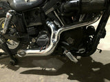 Lake 2 into 1 Turnout Header Exhaust Pipe Harley Softail Dyna Chopper Evo Twin C