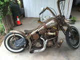 Lake 2 into 1 Turnout Header Exhaust Pipe Harley Softail Dyna Chopper Evo Twin C