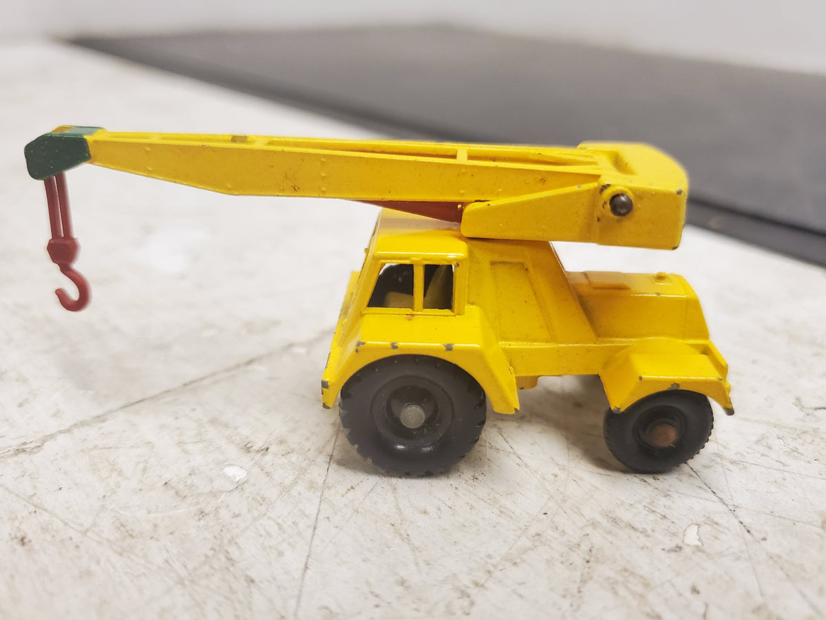 Vintage Matchbox series no. 11 Yellow Jumbo Crane Truck toy w 