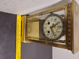 19TH CENTURY French JAPY FRERES FOUR GLASS CRYSTAL REGULATOR CLOCK HARDY & HAYES