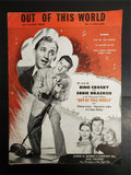 VTG Sheet Music Sung By Bing Crosby in the Paramount Picture Out of This World