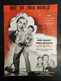 VTG Sheet Music Sung By Bing Crosby in the Paramount Picture Out of This World