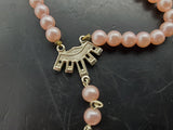 Gorgeous Lot of 3 Women's Necklaces Faux Gold Pearl Flower Pendant Classy