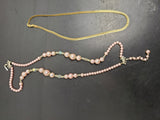 Gorgeous Lot of 3 Women's Necklaces Faux Gold Pearl Flower Pendant Classy