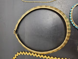 Gorgeous Lot of 3 Women's Necklaces & 2 Bracelets Gold Heart Pendant PresentNice