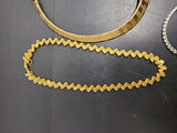 Gorgeous Lot of 3 Women's Necklaces & 2 Bracelets Gold Heart Pendant PresentNice