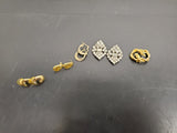 Gorgeous Lot Women's Earrings Faux Diamond Gold Genuine Diamond Dust Present4Mom