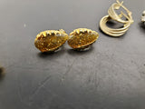 Gorgeous Lot Women's Earrings Faux Diamond Gold Genuine Diamond Dust Present4Mom