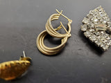 Gorgeous Lot Women's Earrings Faux Diamond Gold Genuine Diamond Dust Present4Mom