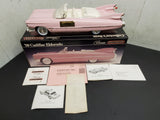 Vtg Jim Beam Pink 1959 Cadillac Eldorado EMPTY Decanter Original Box Receipt