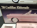 Vtg Jim Beam Pink 1959 Cadillac Eldorado EMPTY Decanter Original Box Receipt