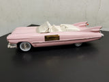 Vtg Jim Beam Pink 1959 Cadillac Eldorado EMPTY Decanter Original Box Receipt