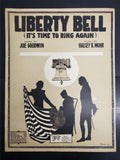 Antique Vintage 1917 WW1 Sheet Music Liberty Bell Patriotic USA Ballad Intact