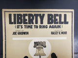 Antique Vintage 1917 WW1 Sheet Music Liberty Bell Patriotic USA Ballad Intact
