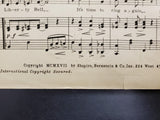 Antique Vintage 1917 WW1 Sheet Music Liberty Bell Patriotic USA Ballad Intact