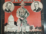 Antique USA 1917 WW1 Sheet Music It's Time For Every Boy To Be A Soldier Ballad