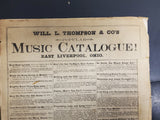 Antique 1880 Sheet Music Good Night Gentle Folks Very Old Collectible Rare Music