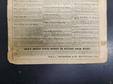 Antique 1880 Sheet Music Good Night Gentle Folks Very Old Collectible Rare Music