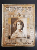 Antique 1915 WW1 Sheet Music Eva Tanguay Great Mother Song Collectible Leo Feist