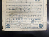 Antique WW1 1918 Sheet Music Daddy Mine Ballad Lew Wilson & Alfred Dubin Collect