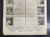 Antique WW1 1914 Sheet Music One Wonderful Night Ballad Collectible Music Rare