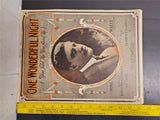 Antique WW1 1914 Sheet Music One Wonderful Night Ballad Collectible Music Rare