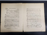 Antique 1917 WW1 Sheet Music Till The Clouds Roll By Oh Boy! Collectible Music