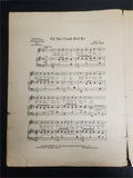Antique 1917 WW1 Sheet Music Till The Clouds Roll By Oh Boy! Collectible Music