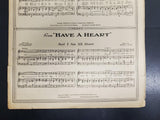 Antique 1917 WW1 Sheet Music Till The Clouds Roll By Oh Boy! Collectible Music