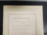 Antique 1917 WW1 Sheet Music Harry Von Tilzer Ballad Just As Your Mother Was