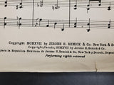 Antique 1917 WW1 Sheet Music On The Road To Home Sweet Home War Time Songs Rare