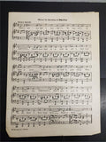 Antique 1917 WW1 Sheet Music On The Road To Home Sweet Home War Time Songs Rare