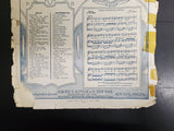 Antique 1910 Titanic Era Sheet Music Silver Bell Collectible Rich In History USA